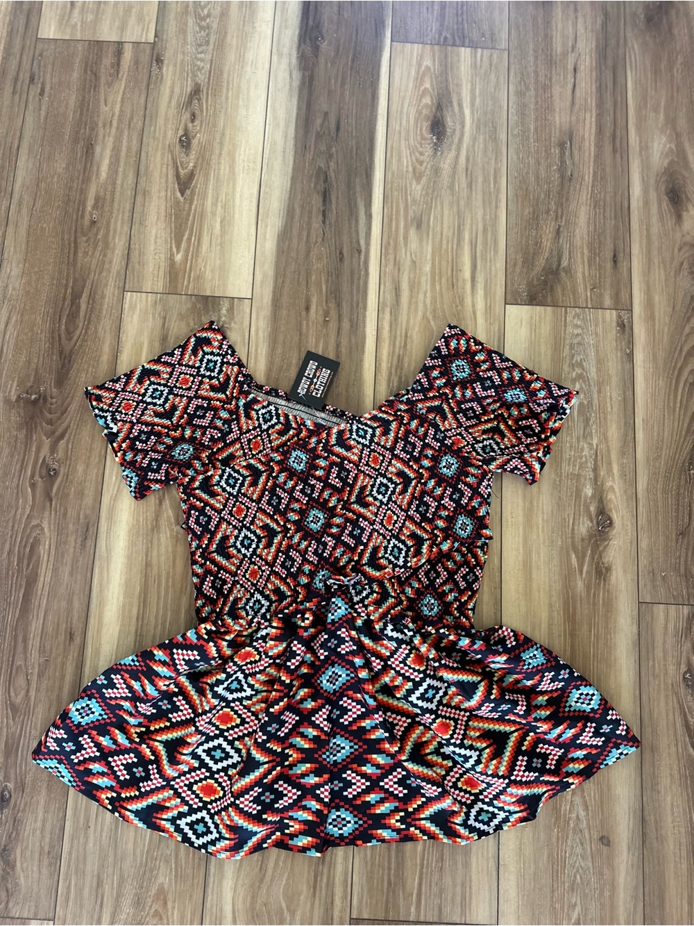 Rowdy Crowd clothing women’s Geometric Peplum western Top size XL NWT
